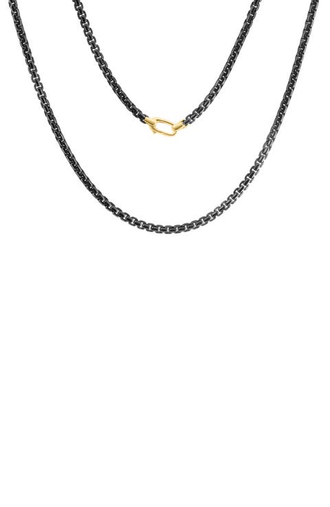 Men's Sterling Silver Box Chain Necklace