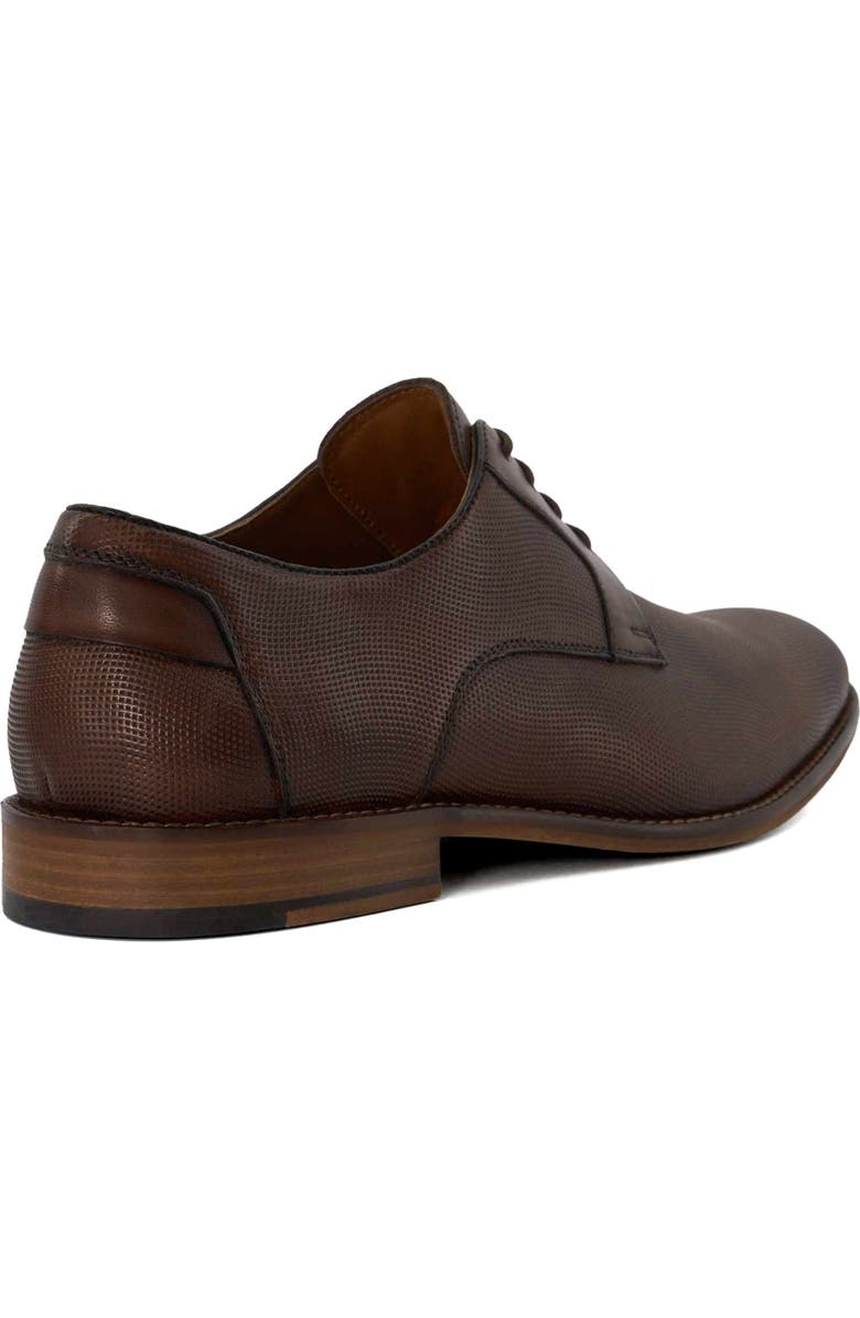 Dune London Billiard Plain Toe Derby, Alternate, color, Brown