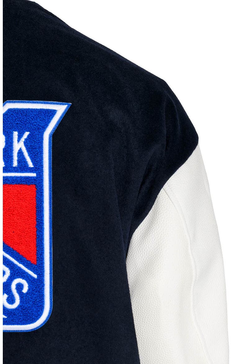 New York Rangers Varsity Jacket, Alternate, color, NAVY