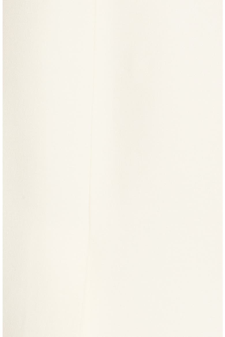 Floral & Crystal Embellished Wool & Silk Gazar Coat, Alternate, color, WHITE