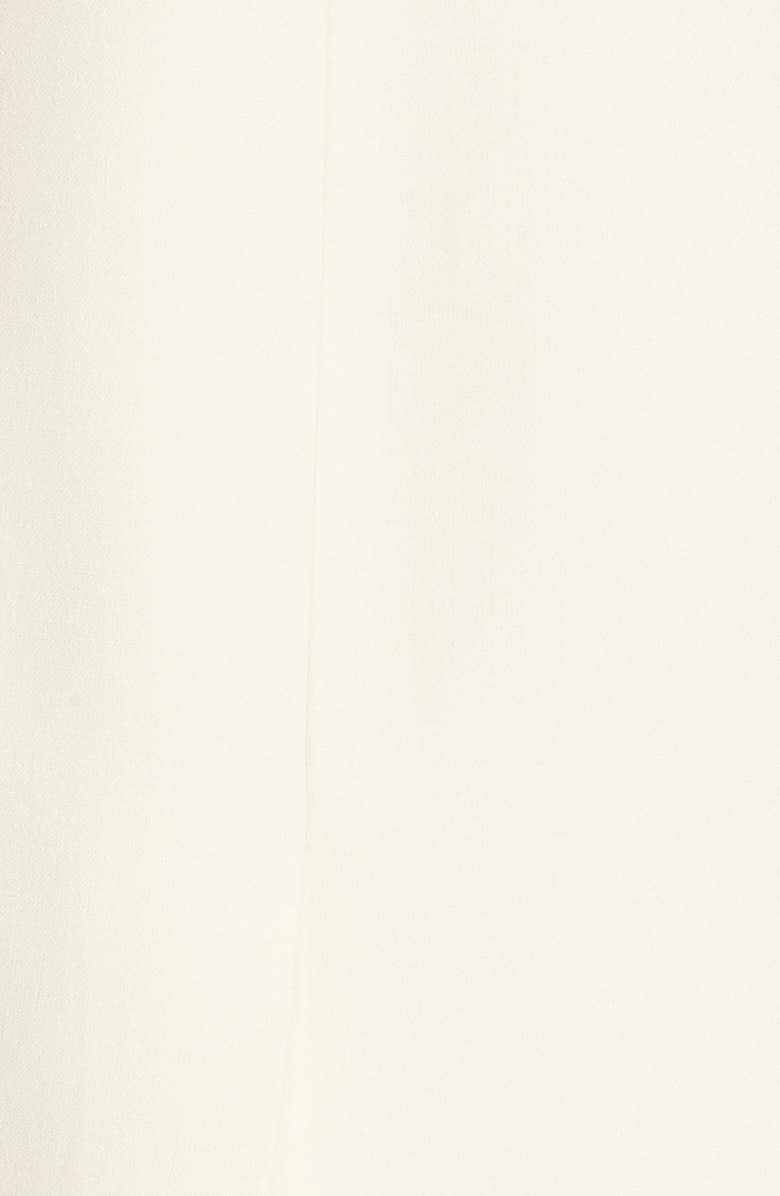 Fendi Floral & Crystal Embellished Wool & Silk Gazar Coat, Alternate, color, White