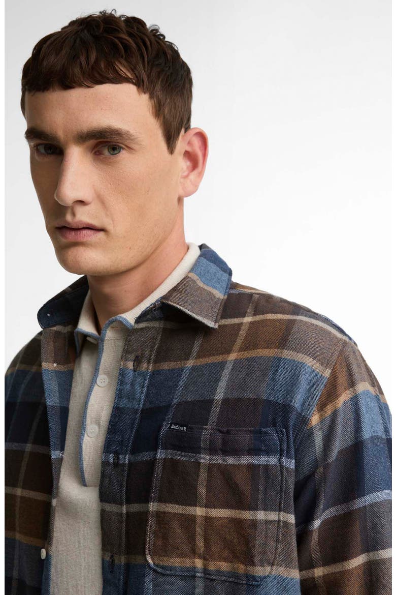 Copswell Relaxed Checked Cotton Shirt, Alternate, color, DARK SAND