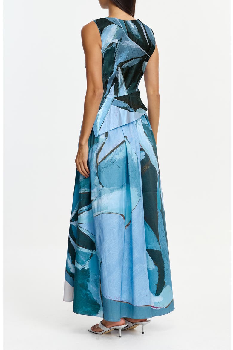 Robaker Print Sleeveless Maxi Dress, Alternate, color, FESTIVUS