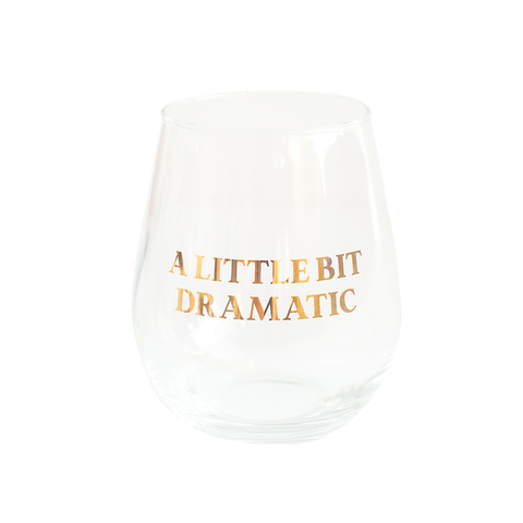 A little bit dramatic Wine Glass