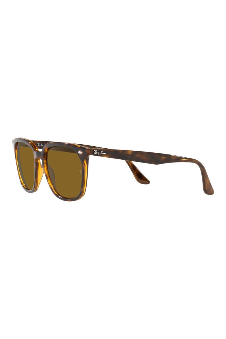 55mm Square Polarized Sunglasses, Alternate, color, HAVANA