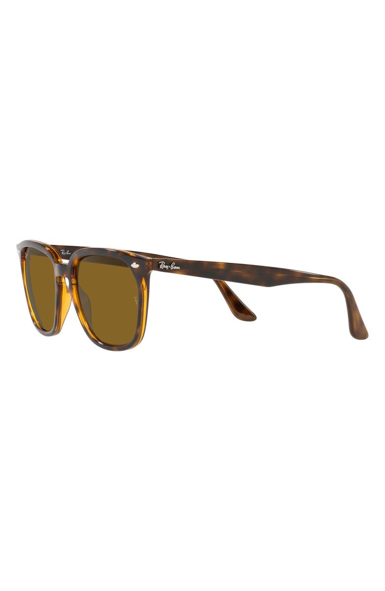 Ray-Ban 55mm Square Polarized Sunglasses, Alternate, color, Havana