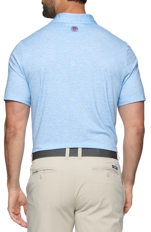 FLAG AND ANTHEM FLAG AND ANTHEM PEORIA OMBRÉ STRIPE PERFORMANCE POLO