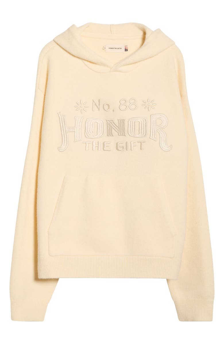 HONOR THE GIFT Art Knit Hoodie, Alternate, color, Bone
