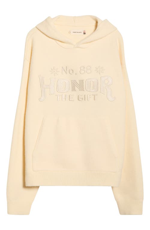 Honor The Gift Art Knit Hoodie In Brown