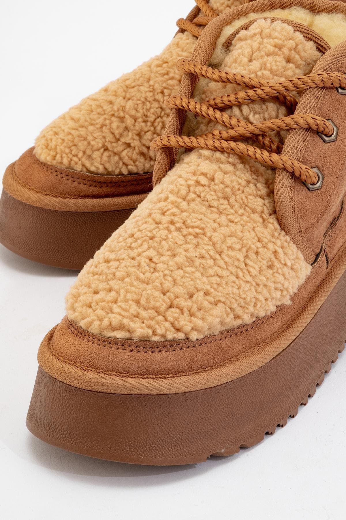 Tyson Lace Up Boot, Alternate, color, Cognac Suede Faux Leather