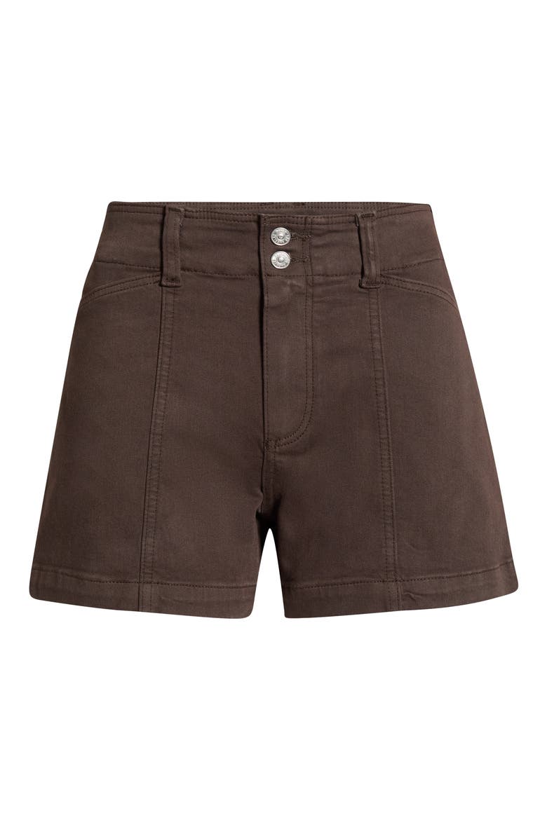 Olivia Cargo Denim Shorts, Alternate, color, RICH CHOCOLATE