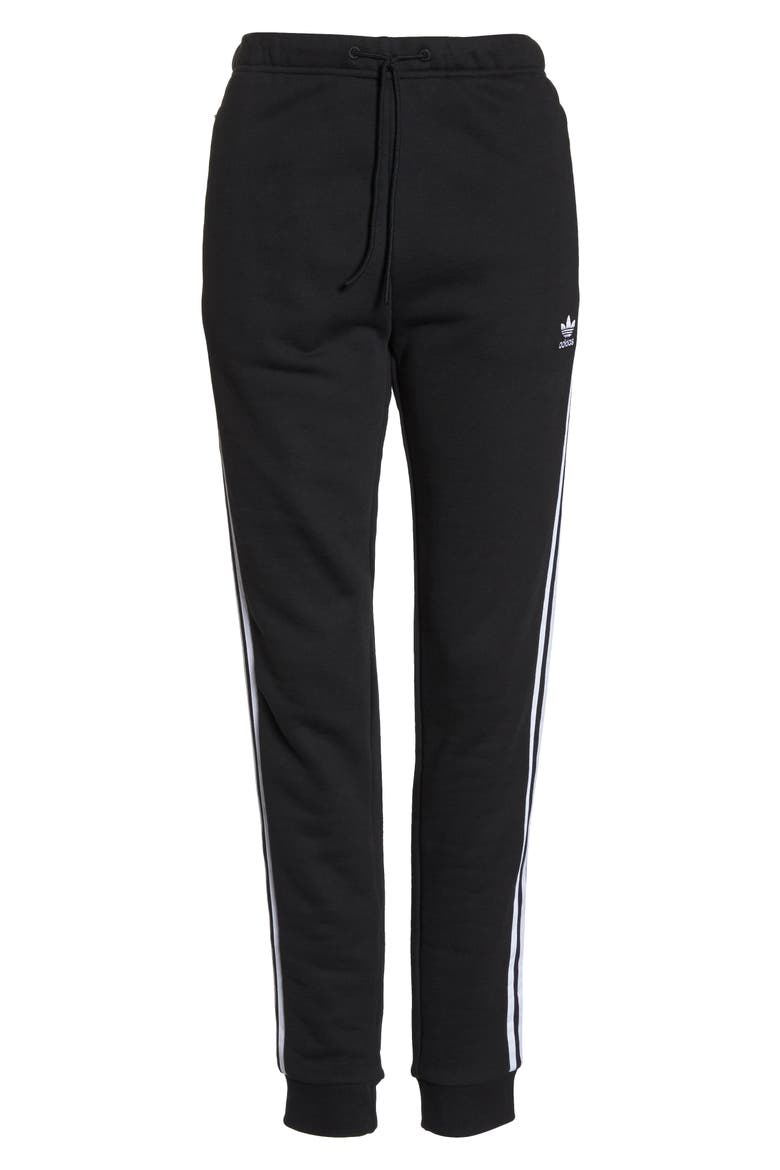 Cuffed Track Pants, Alternate, color, BLACK
