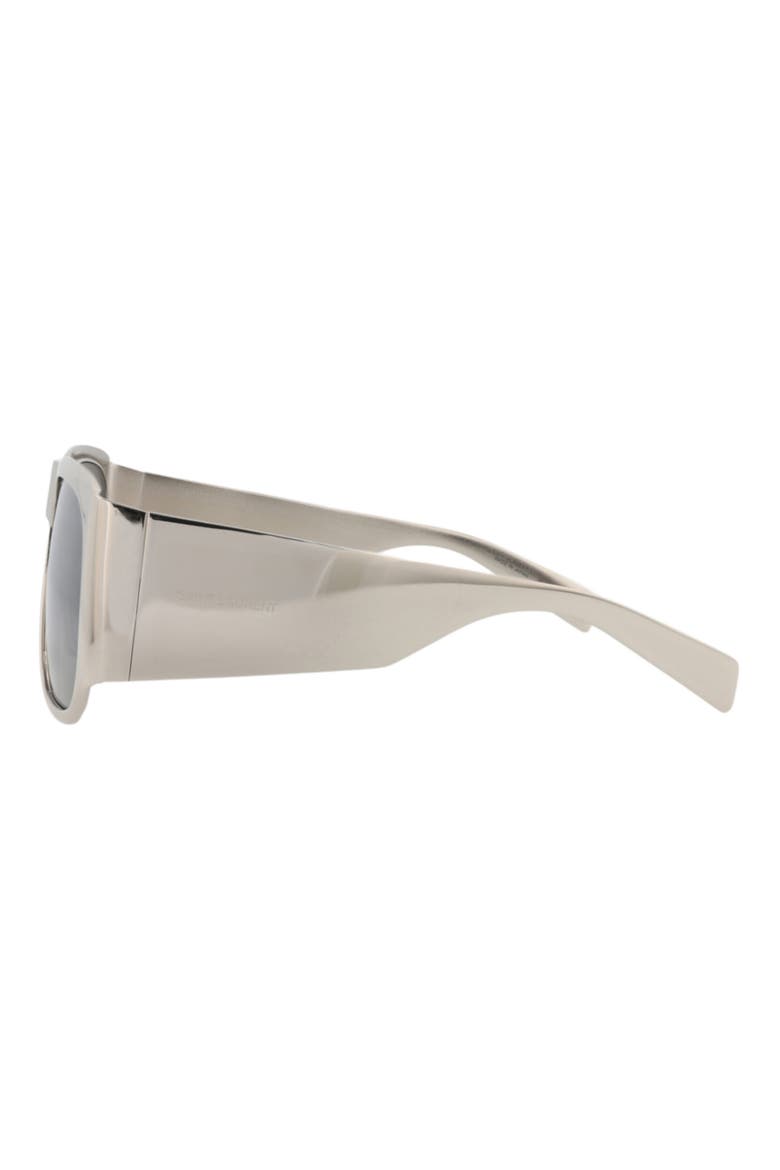 58mm Square Sunglasses, Alternate, color, SILVER SILVER SILVER