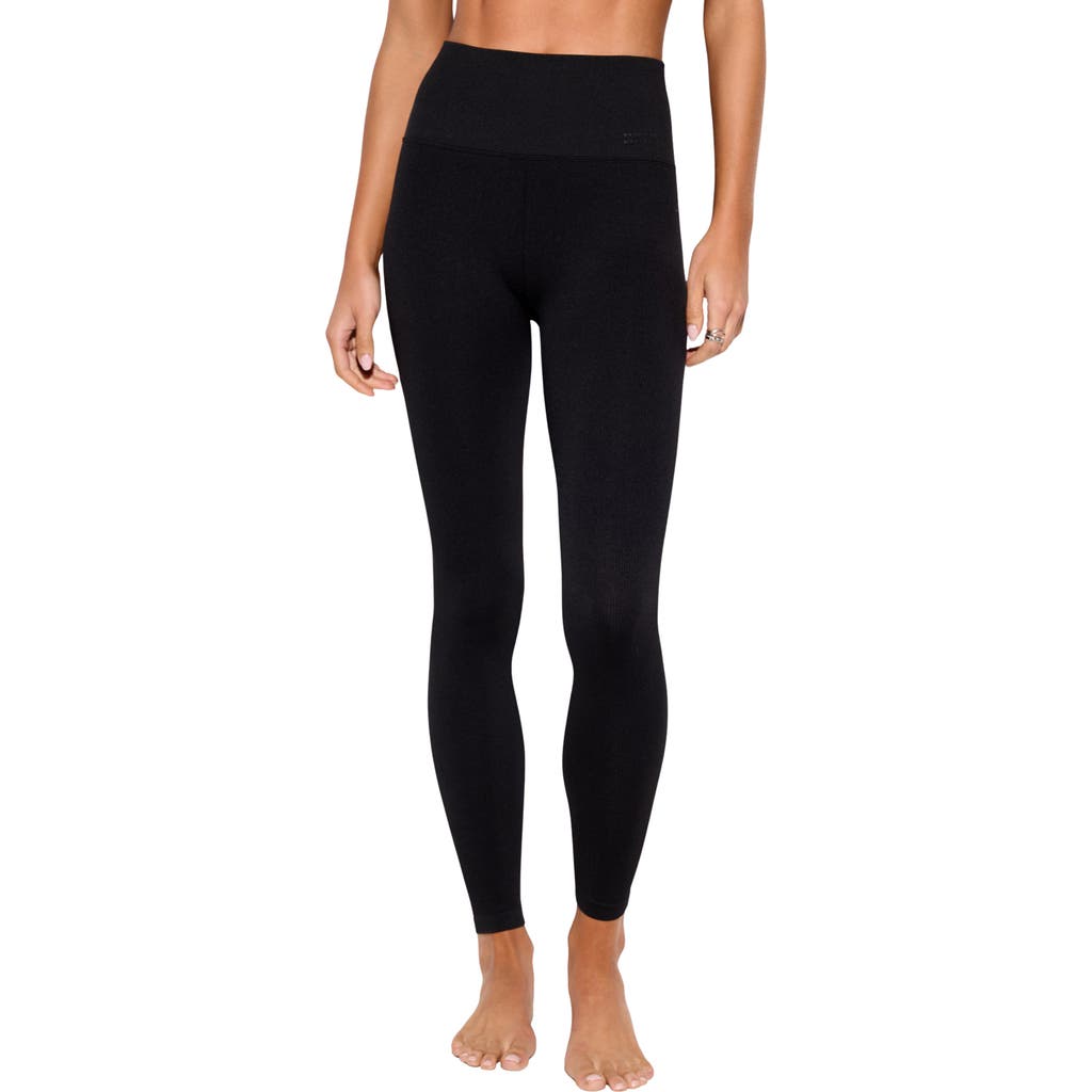 Spiritual Gangster Love High Waist 7\/8 Leggings in Black at Nordstrom, Size Medium/large