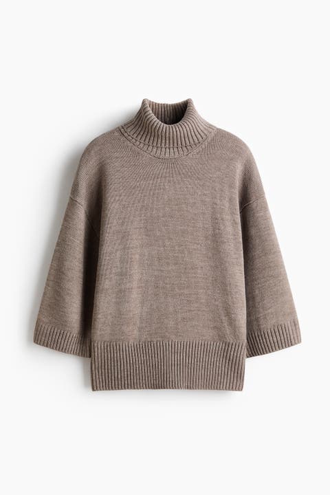 Fine-knit Polo-neck Jumper