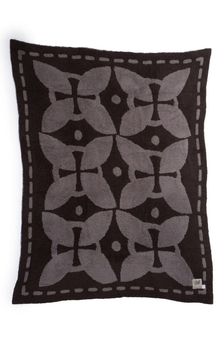 Barefoot Dreams<sup>®</sup> Covered in Prayer<sup>®</sup> Throw, Alternate, color, Charcoal/ Espresso