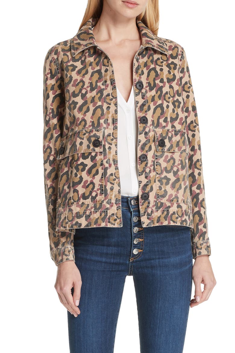 Mercer Leopard Print Jacket, Main, color, LEOPARD PRINT