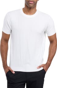 XRAY Stripe Short Sleeve Sweater