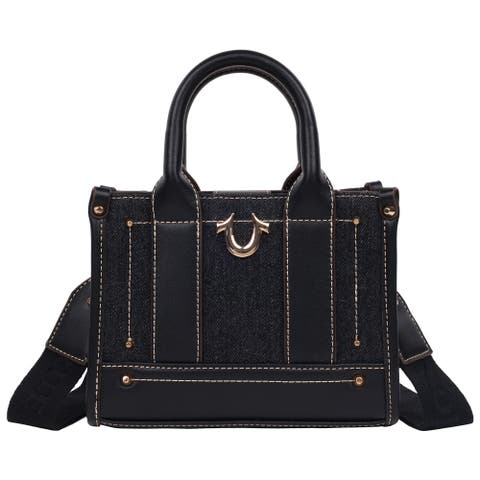 Denim Logo Strap Mini Tote