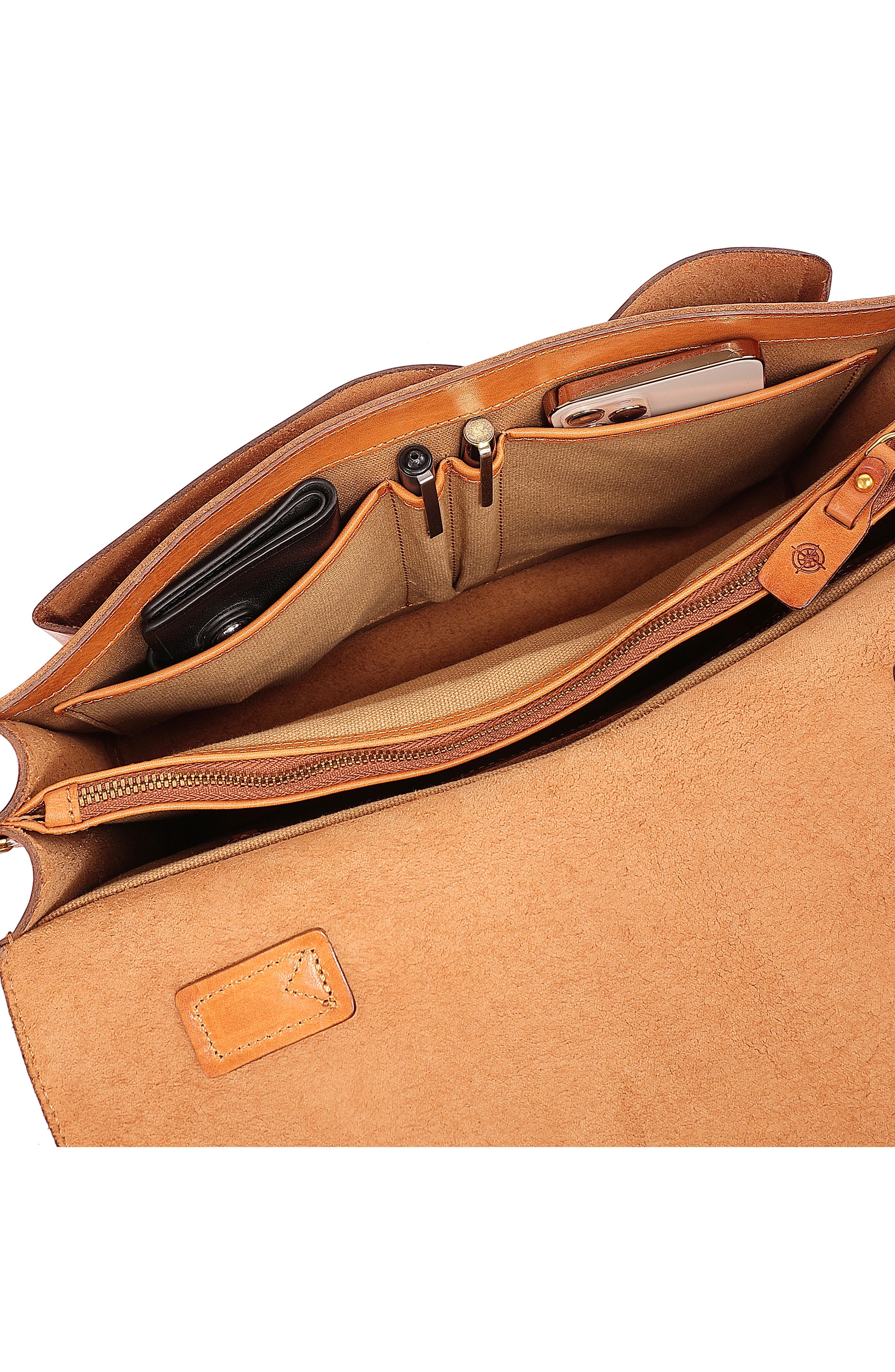 OLD TREND Laurel Messenger Bag, Alternate, color, Caramel