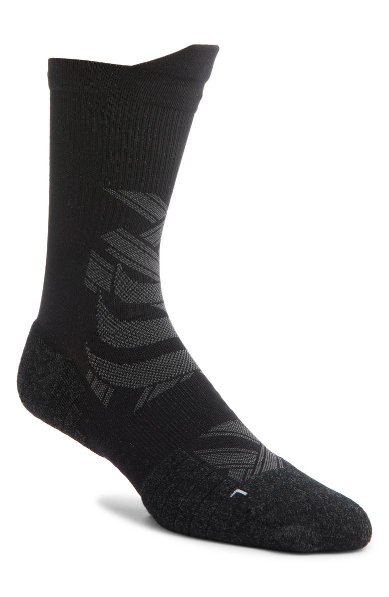 COMRAD Running Performance Compression Crew Socks, Main, color, Black