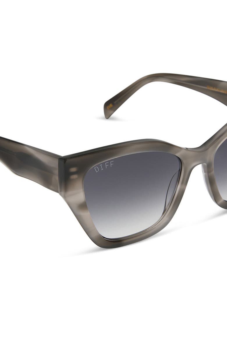 DIFF Evie 54mm Cat Eye Sunglasses, Alternate, color, Smoke Marble / Grey Gradient