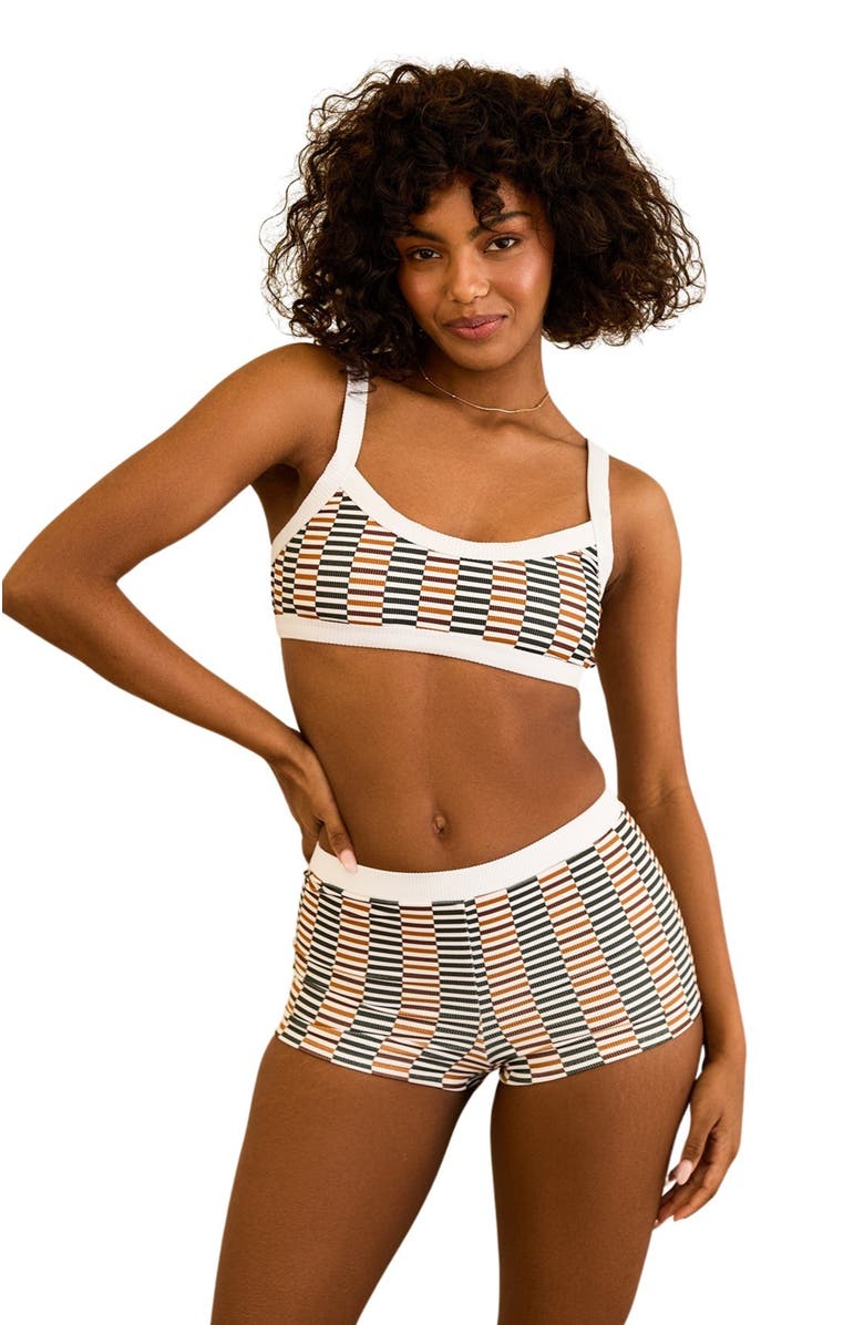 Dippin Daisys Kelly Bandeau Bikini Top, Main, color, Cola