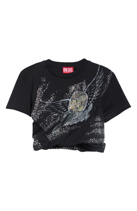 World Tour Graphic Crystal Cotton Tee