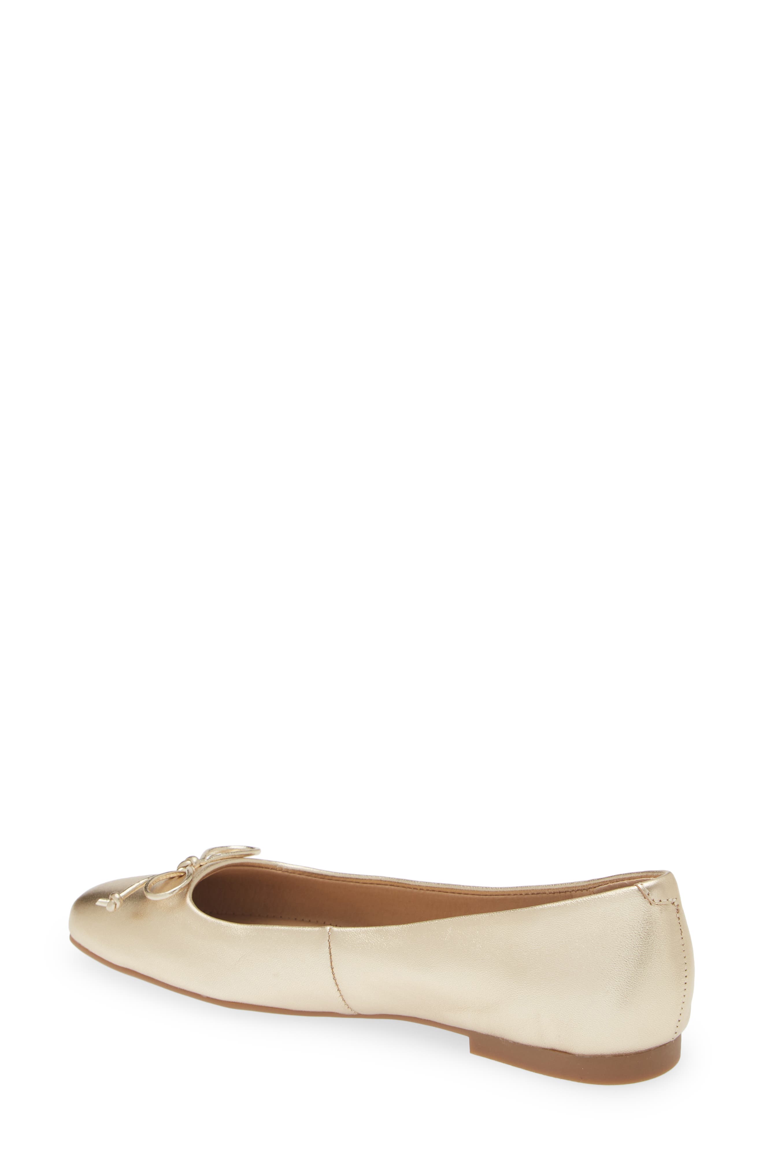 Eydie Ballet Flat, Alternate, color, GOLD LEATH