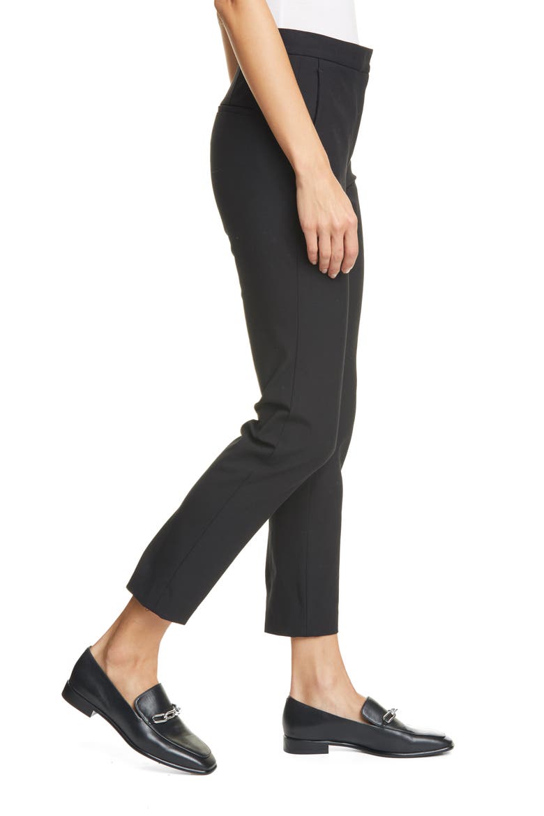 Layla Stretch Ankle Pants, Alternate, color, BLK