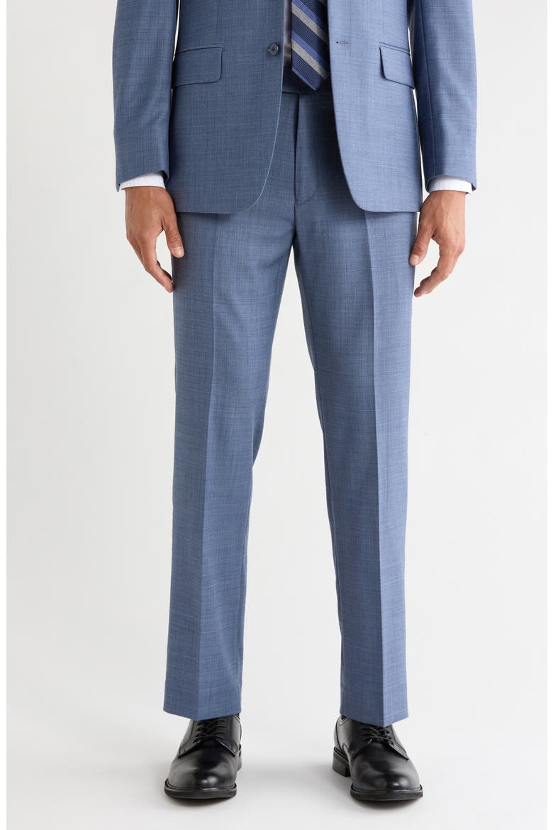 Wool Blend Suit Pants, Main, color, BLUE