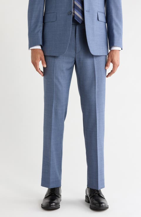 Wool Blend Suit Pants