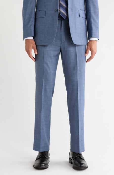 Wool Blend Suit Pants