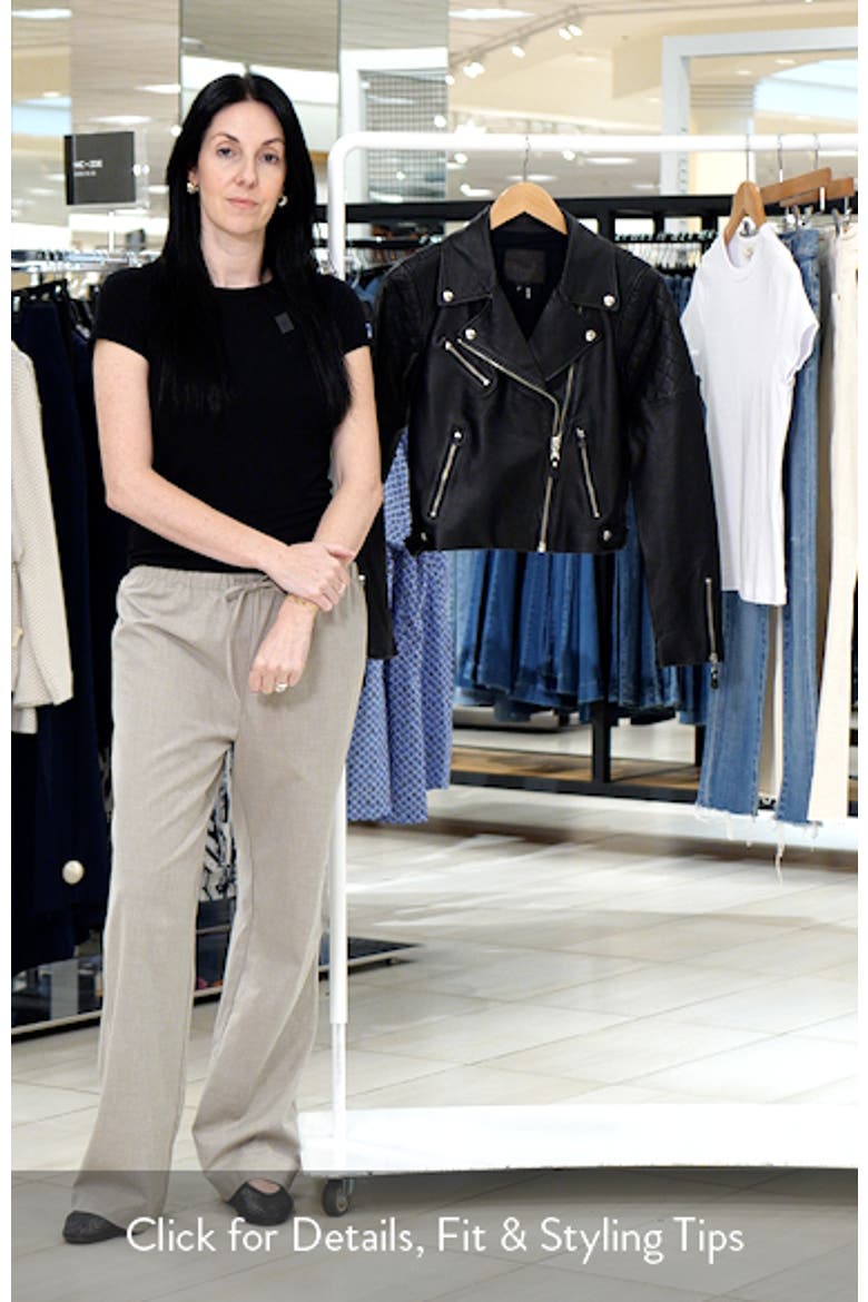 Danisa Crop Leather Jacket video
