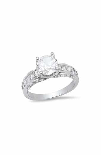 Round Cubic Zirconia Ring