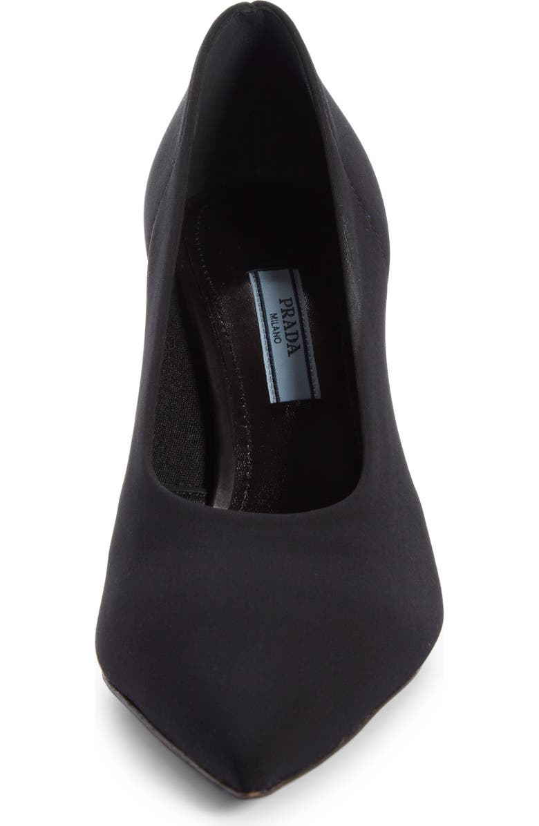 Prada Stretch Knit Pointed Toe Pump, Alternate, color,