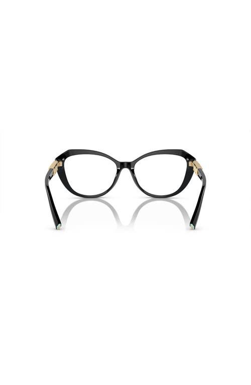 Tiffany & Co . 54mm Cat Eye Optical Glasses In Black
