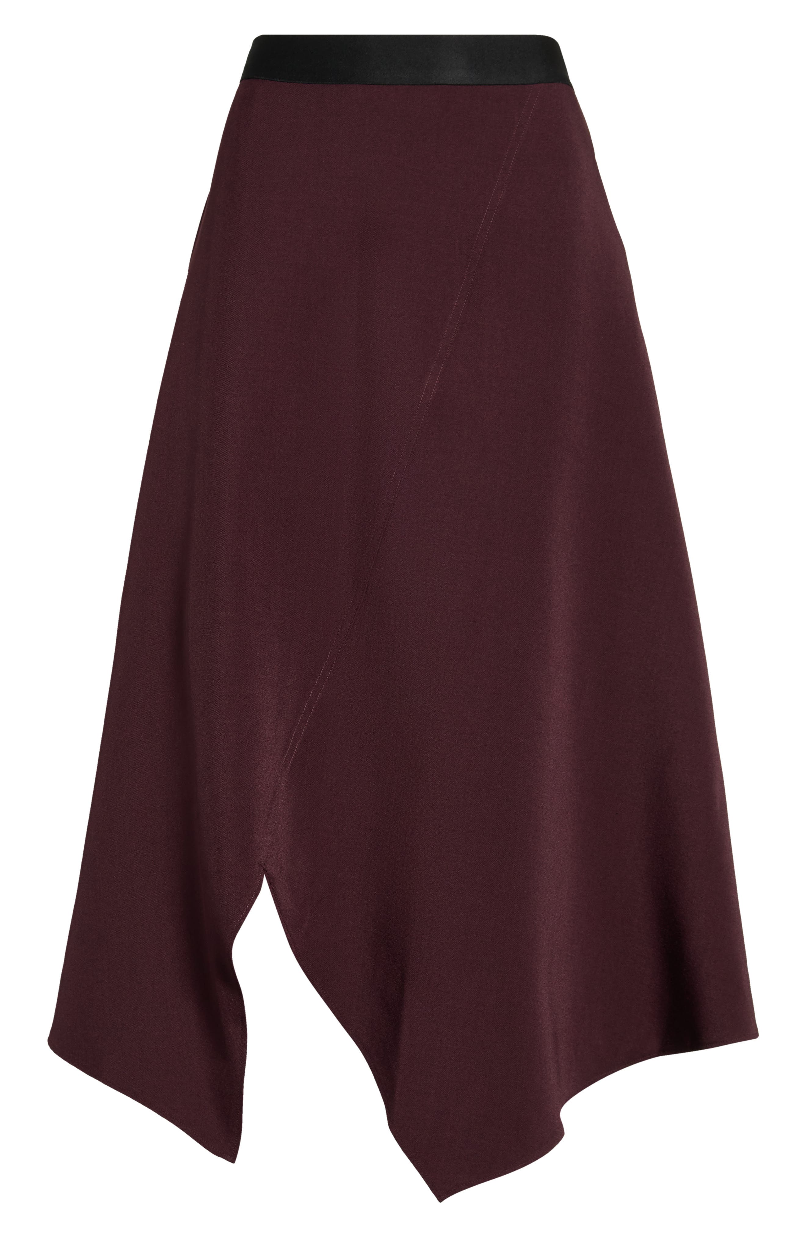 Asymmetrical Hem Midi Skirt thumbnail 5