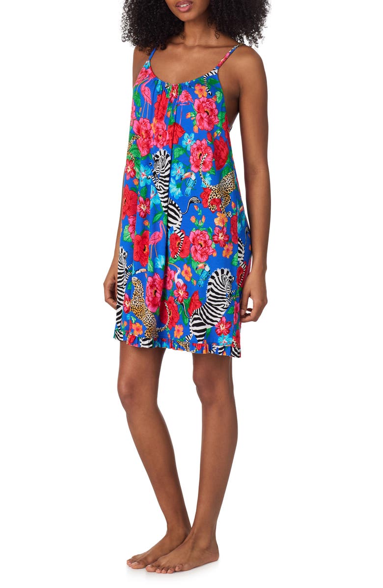 Room Service Pjs Print Long Chemise, Alternate, color,