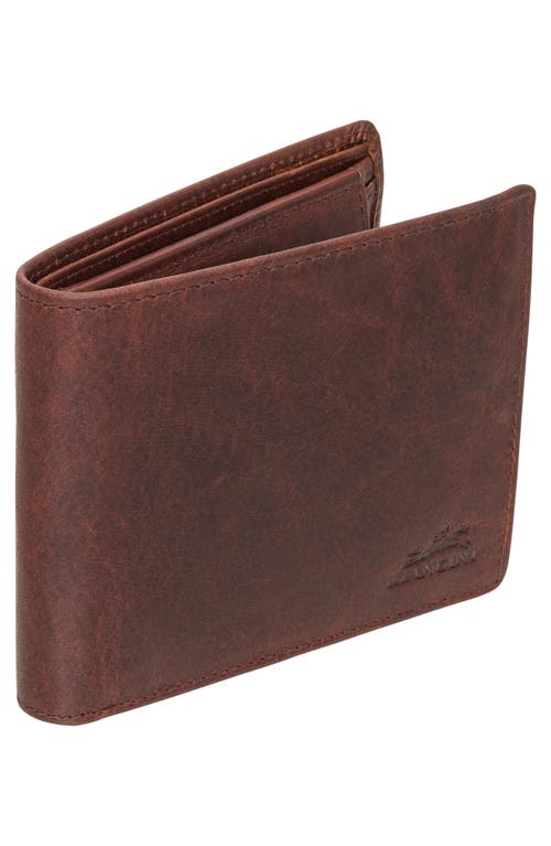 Mancini Buffalo Rfid Wallet With Coin Pocket In Brown