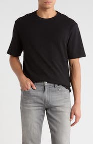 KARL LAGERFELD PARIS Geometric Textured Knit T-Shirt