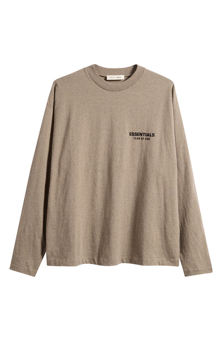 Fear of God Essentials Classic Fit Long Sleeve Logo Graphic T-Shirt, Alternate, color, Homestead Heather