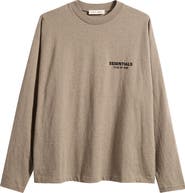 Fear of God Essentials Classic Fit Long Sleeve Logo Graphic T-Shirt