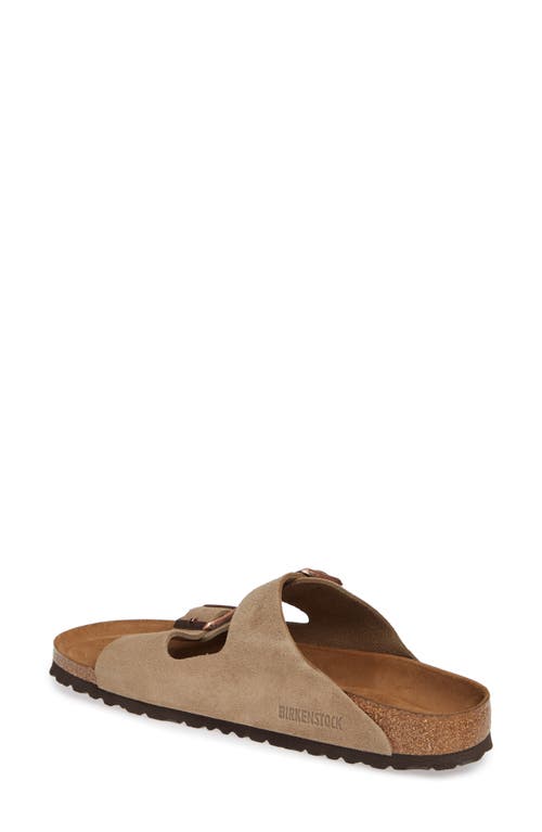 Birkenstock Arizona Soft Footbed Slide Sandal In Sand