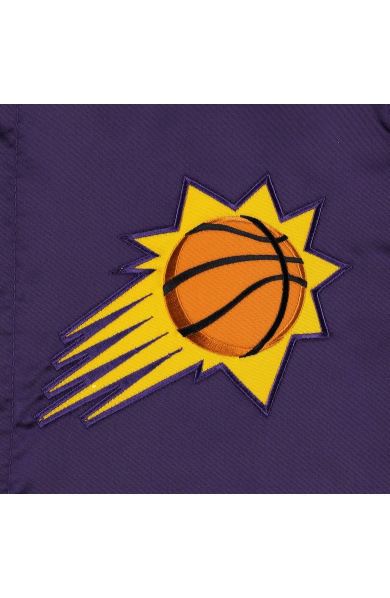 STARTER Men's Starter Purple Phoenix Suns Force Play Satin Full-Snap Varsity Jacket, Alternate, color, Purple