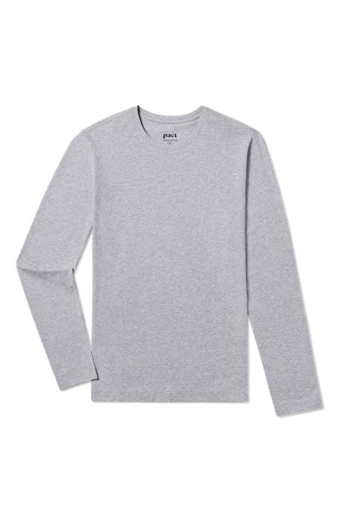 Luxe Essential Slim Long Sleeve Tee Made With Organic Cotton