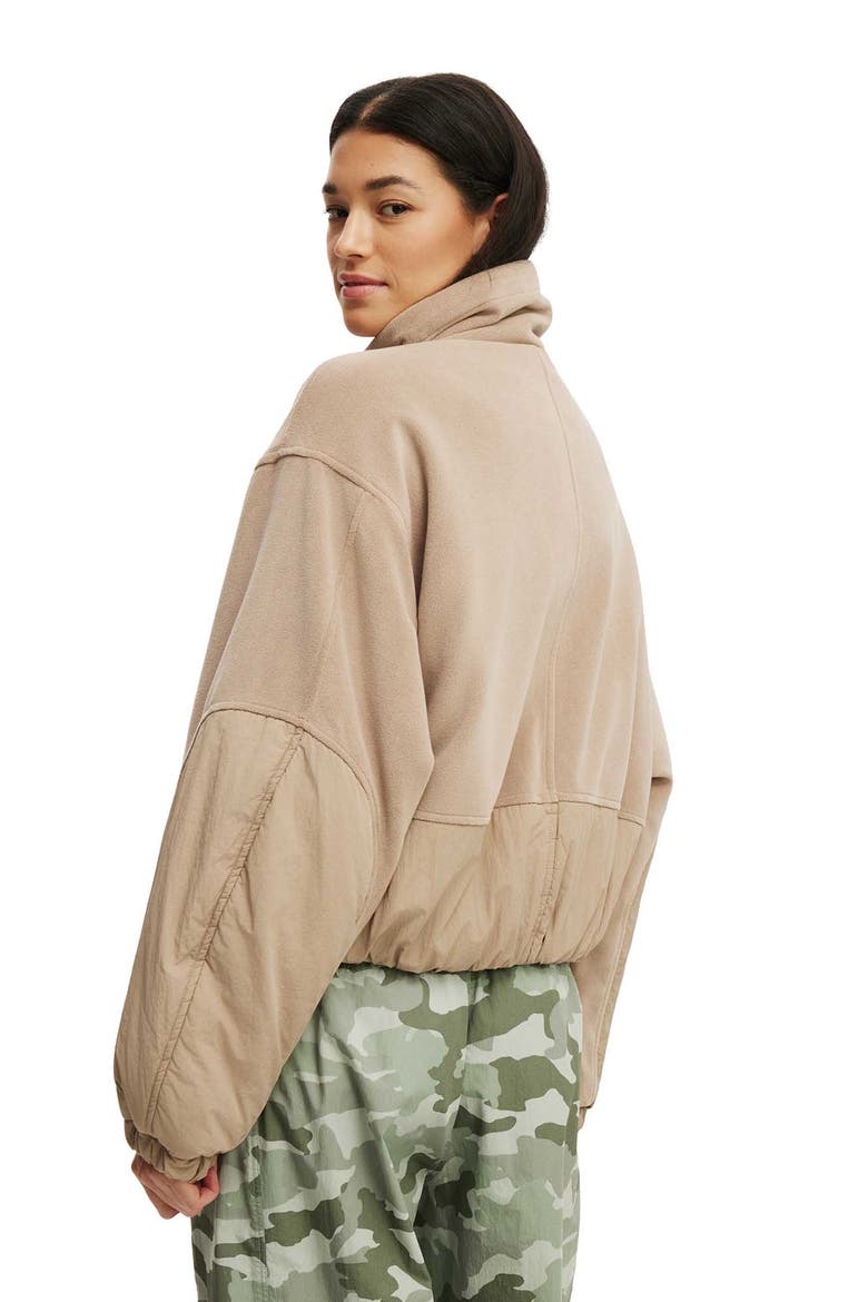 Women's Active Polar Fleece Padded Jacket, Alternate, color, Latte