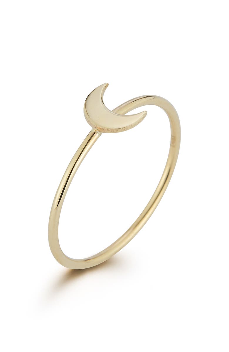 Ember Fine Jewelry 14K Yellow Gold Moon Ring, Alternate, color,