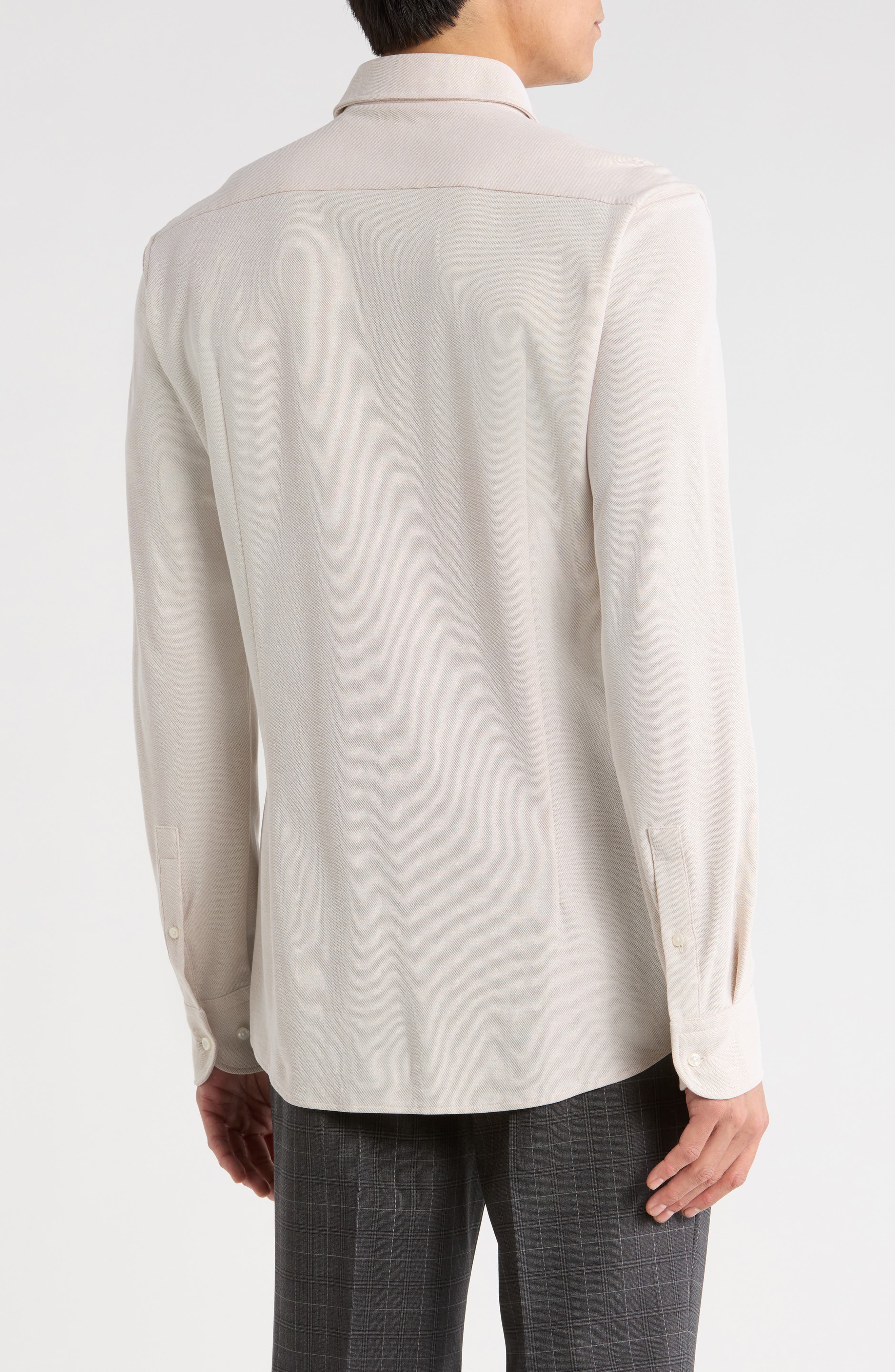 Hank Kent Slim Fit Linen Dress Shirt - image 2