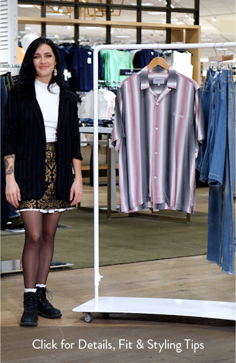 Dashner Ombré Stripe Viscose Camp Shirt, sales video thumbnail